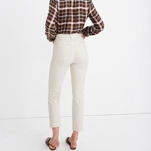 Madewell corduroy straight jeans